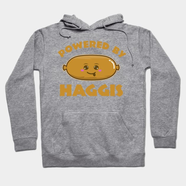 Powered By Haggis, Cute Kawaii Haggis Hoodie by KawaiinDoodle